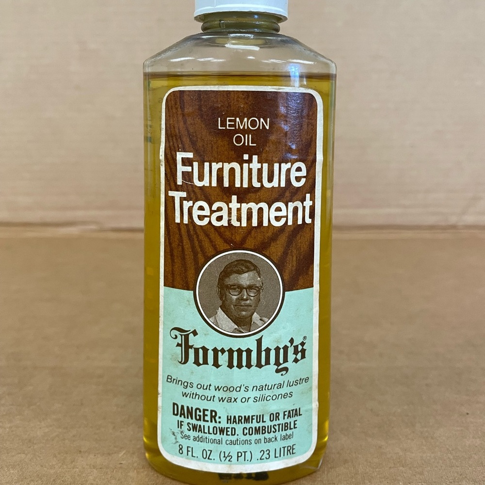 Formby’s Lemon Oil Wood Furniture Treatment 8oz Vintage